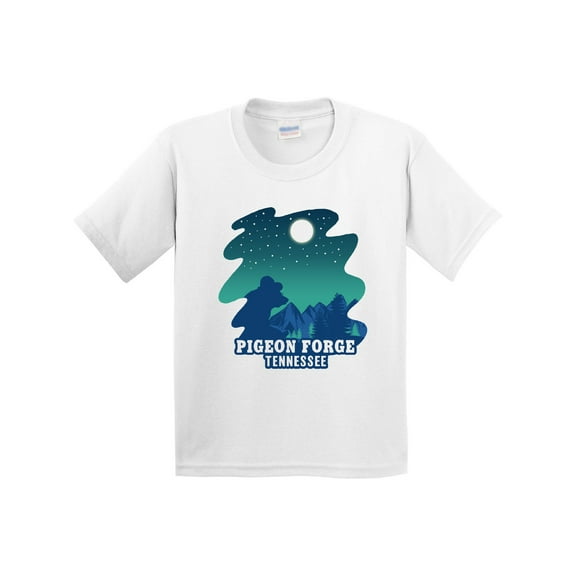 Inktastic Smoky Mountains Pigeon Forge Tennessee with Bear Youth T-Shirt