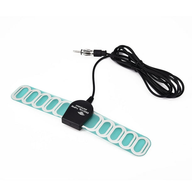 Antena de coche de 12 V, antena interna para automóvil, amplificador de señal de antena mejorada con señal de radio FM