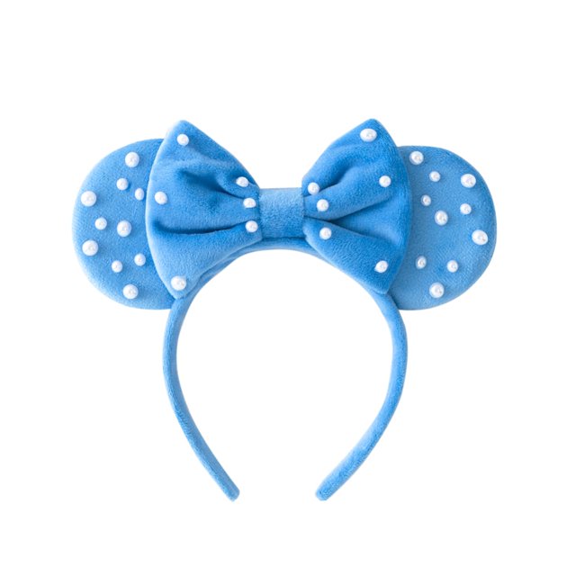 Diadema KARETT Pearl Mouse con forma de lazo y forma de lazo brillante para fiestas
