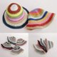 thumbnail image 2 of Sunscreen Bucket Hat Rainbow Striped Fisherman Hat Packable For Hiking Fishing, 2 of 5