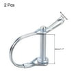 thumbnail image 3 of Unique Bargains 2Pack 3/16' Dia Trailer Coupler Pin, 1-5/8' Long Coupler Pin Shaft Locking Pin, Round Pto Pin, 3 of 4