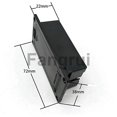 thumbnail image 3 of For 10pcs 9v Battery Box With 9 Volt Battery Clip For Guitar Bass Pickup, 3 of 5