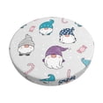 thumbnail image 1 of Disketp cute winter Gnome Funda Redonda para Taburete, Funda de Cojín para Silla de Bar Suave y Elástica-14 inch, 1 of 7