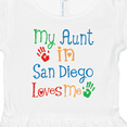 thumbnail image 4 of Inktastic My Aunt in San Diego Loves Me Girls Toddler Dress, 4 of 5