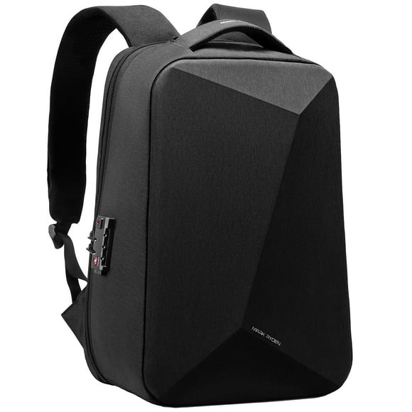 MARK RYDEN Sac à Dos Antivol avec Serrure Approuvée par la TSA et Coque Résistante aux Rayures, Sac à Dos de Voyage Imperméable, Sac à Dos pour Ordinateur Portable USB pour Hommes Convient 15.6 I