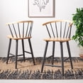 thumbnail image 2 of SAFAVIEH Blanchard Counter Stool, Natural/Grey, Set of 2 (21.3 in. W x 20.2 in. D x 37.5 in. H), 2 of 13
