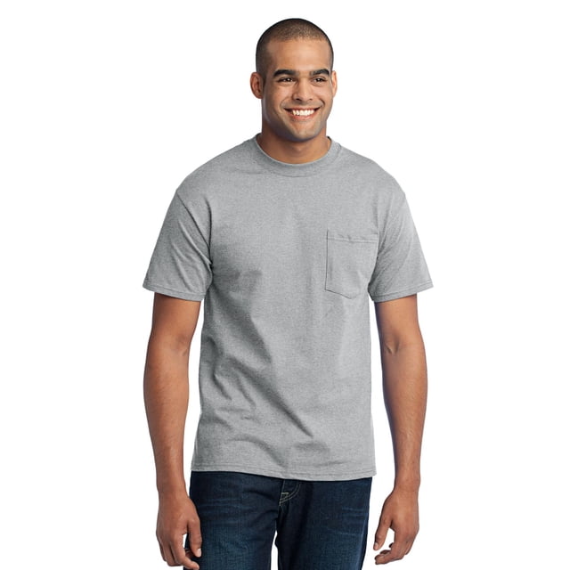 Port & Company? - Camiseta con bolsillo Core Blend. PC55P Puerto & Compa??a PC55P