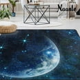 thumbnail image 2 of GZHJMY Galaxy Moon Area Rug 2'x3', Planet Earth in Space Polyester Area Rug Mat for Living Dining Dorm Room Bedroom Home Decorative, 2 of 6