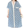 thumbnail image 4 of Camisón De Manga Corta,Camisón De Bata para Mujer Pijamas Cortos para Mujer Camisón De Bata para Mujer Tecnología Avanzada, 4 of 8