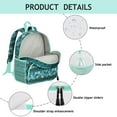 thumbnail image 3 of Rural Horse Lovers Student Backpack – Wild Foal Print With Floral Rainbow Retro Pony Farm Cute Pattern Design, 3 of 6