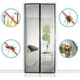 thumbnail image 3 of Magnetic Door Screen, Ultra Fine Mesh, Powerful Magnets, Complete Installation Kit, Adhesive and Hook & Loop Tape Included - 80x210cm, Black, 3 of 5