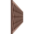 thumbnail image 3 of Ekena Millwork 46 5/8"W x 8"H x 3/8"T Manchester Fretwork Moulding, Walnut, 3 of 13