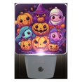 thumbnail image 3 of Pumpkins Halloween Night Light LED Dusk to Dawn Auto Sensor Night Lamp Plug-in Nightlight for Bedroom Hallway Kitchen 2 PCs, 3 of 7