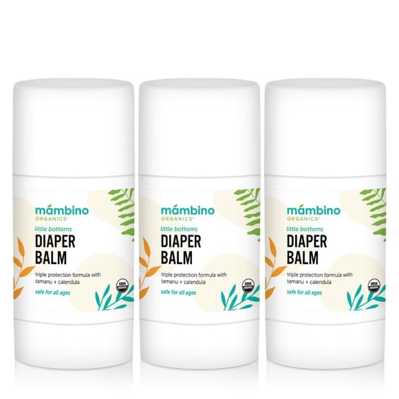 Bálsamo para pañales Mambino Organics Little Bottoms, 18 ml (paquete de 3)