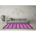 thumbnail image 3 of Ahgly Company Indoor Square Abstract Purple Modern Area Rugs, 4' Square, 3 of 4