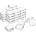 thumbnail image 1 of Pure Future 32 Pieces Small Plastic Bead Storage Containers and Organizer，Transparent Boxes with Hinged Lid, Clear Craft Supply Box for DIY Art Craft Accessor, Diamonds，Jewelry, 1 of 8