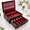 Cherry-2 Layer, variant on Oak 2 Layer Solid Wood Flatware Storage Chest with Handles and Felt Lining