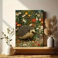 thumbnail image 6 of Hedgehog in Floral Meadow Canvas Print, Cute Decor for Living Room Bedroom Bathroom Kitchen Office Entryway, 6 of 8