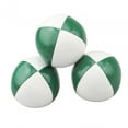 thumbnail image 3 of 3 piezas de pelotas de malabarismo para lanzar a mano, divertidos juguetes para canastas de Pascua. verde y blanco, 3 of 9