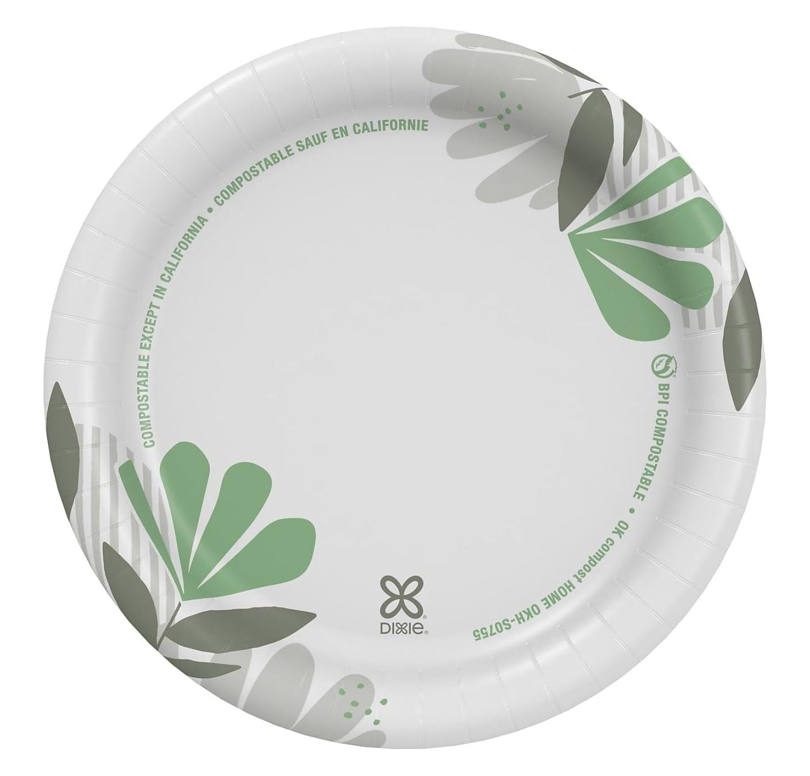 Pathways Medium-Weight Paper Plates, 6 7/8-inch, 500/Carton (UX7WS)