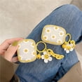 thumbnail image 5 of AirPods 3rd Gen Case Flower, Caselix Cute Daisy Flower Women Apple Airpods Cover Case Protective Shockproof with Keychain for Apple AirPods 3rd Generation Charging Case - Daisy, 5 of 8