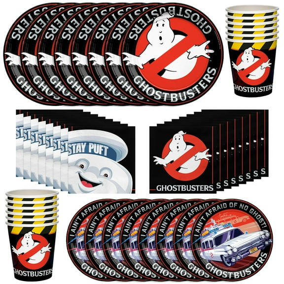 Ghostbusters Party Supplies Tableware Classic Set for 16 Guests