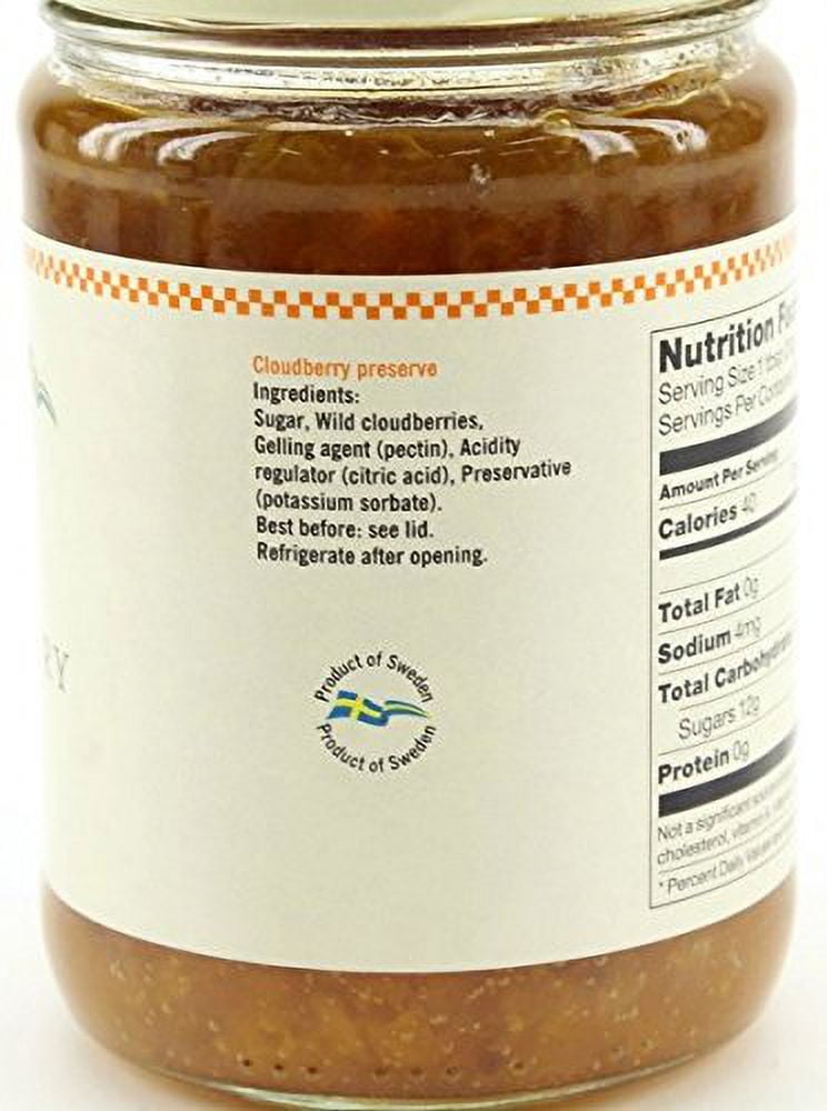 Hafi Variety Pack Preserves Lingonberry, Wild Cloudberry, Gooseberry 14.1-ounce Jars (Pack of 3)