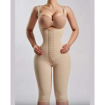 

Faja Colombiana Under Bust Postpartum Girdle BBL Postoperative Bodysuit Compressed Steel Shapewear Corset Slimming Body Shaper