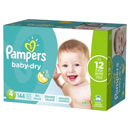 Pampers Baby Dry Diapers Size 4 144 Count