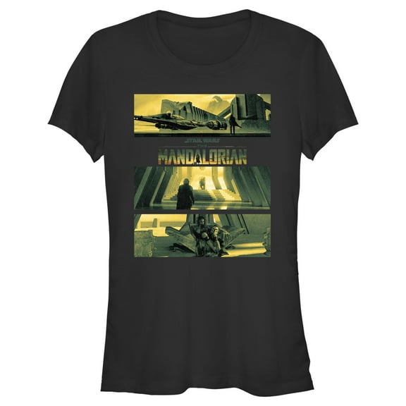Junior's Star Wars: The Mandalorian Concord Dawn Caste Graphic Tee Black Medium