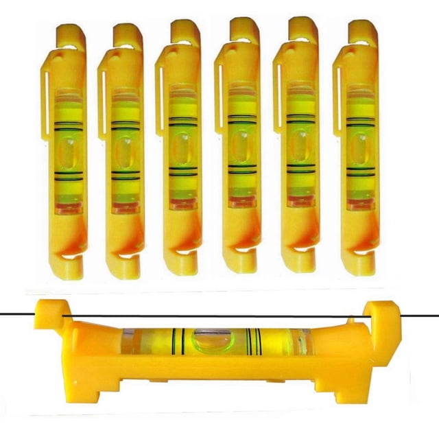 Nivel de línea colgante YOTOM de 7 piezas, amarillo, 7,5 cm