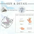 thumbnail image 6 of YIFSIY Butterfly Rings for Women 925 Sterling Silver Pink Tourmaline Cubic Zirconia Statement Ring Engagement Wedding Bands Anniversary Jewerly Size 7, 6 of 7