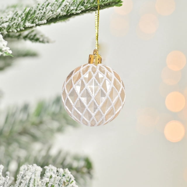 6CM Christmas Electroplating Painted Concave Pattern Christmas Tree Layout Decoration Party Decorations for Women College Graduation Party Decorations 2022 Party Party Dress Party Decorations