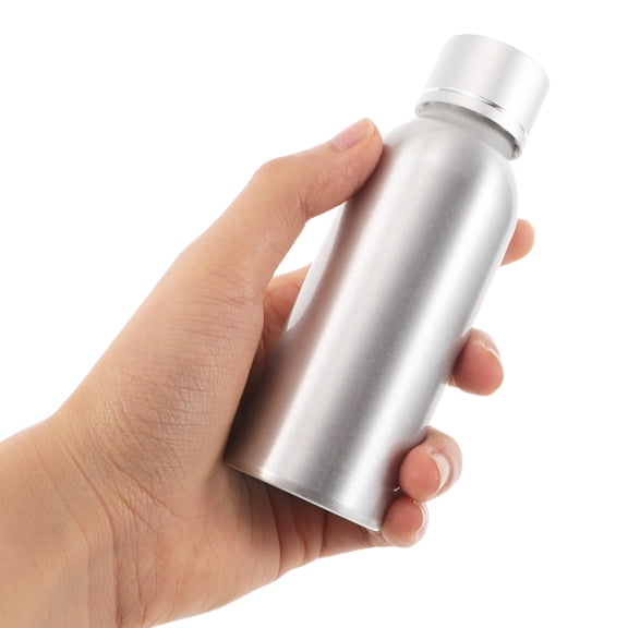 Raindrops 3-Pack Aluminum Travel Shampoo Bottles with Leak-Proof Refillable Screw Caps for Toiletries