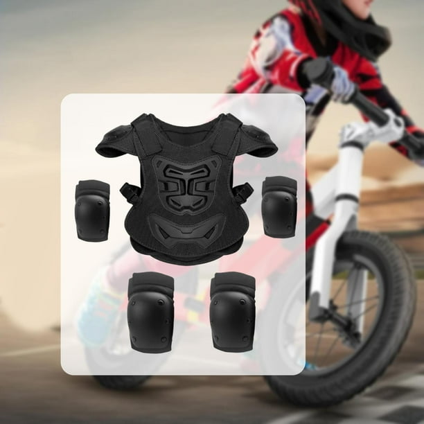 Chaleco de moto para niños, rodilleras, coderas y equipo de ciclismo para snowboard y patinaje. Estilo B