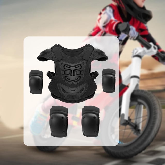 Chaleco de moto para niños, rodilleras, coderas y equipo de ciclismo para snowboard y patinaje. Estilo B