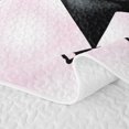 thumbnail image 5 of Manfei Girls Black Ribbon Bow Twin Quilt Set,Teens Bohemian Flower Twin Coverlet Set, 5 of 7
