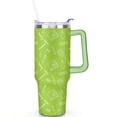 thumbnail image 2 of 40oz Zero Waste Dentist Stainless Steel Flip Straw Tumbler Spill Proof Travel Cup Double Wall Vacuum Insulated Coffee Mug with Handle, 2 of 6