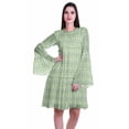 thumbnail image 1 of Moomaya Robe Longue à Manches Longues Imprimée Longueur Genou Robe d'Été Évasée, 1 of 6