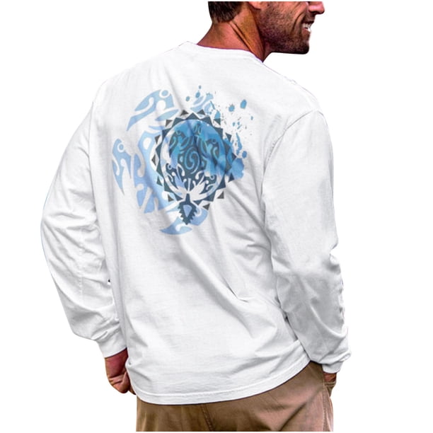 Sudadera de color sólido con estampado de cuello redondo sin capucha informal para hombres de primavera y otoño Pompotops oipoqjl14739