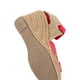thumbnail image 3 of Alpargata De Plataforma Con Yute Para Mujer Listón Estilizado Lona Fucsia, 3 of 5