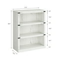 thumbnail image 3 of Farmhouse 5-Tier Bookshelf with Storage, Tall Wooden Bookcase with Open Display Shelves for Home Office, Living Room and Bedroom, 3 of 8