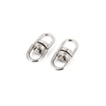 thumbnail image 2 of 45 Pcs Silver Tone Metal Double Ended Swivel Key Ring Clasp Clip Connectors, 2 of 2