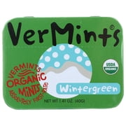 VERMINTS BREATH MINTS, WINTERGREEN TIN, 1.41 OZ.
