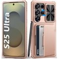 thumbnail image 1 of Funda de teléfono tipo cartera BXYJY para Samsung Galaxy S25 Ultra Rose Gold, 1 of 7