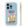 thumbnail image 1 of Destaca con una llamativa funda de teléfono plateada mate con diseño de dibujos animados para iPhone15 Pro Max 14 13 12 Pro 11, 1 of 4