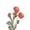 Orange Red, variant on Btomtd Fake Peony Flowers for Home Decoration, 19.7 Inch Artificial Arrangement Artificial Flowers for Living Room and Dining Table (Pink)