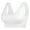 White, variant on 1PC Plus Size Bras, Women Yoga Solid Sleeveless Cold Shoulder Casual Tanks Blouse Tops Intimates