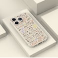 thumbnail image 4 of Divertida y funcional: funda plateada mate de doble capa con estampado de dibujos animados para iPhone 15 Pro Max 14 13 12 Pro 11, 4 of 4