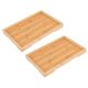 thumbnail image 1 of 2 bandejas de madera para servir té Kung, bandejas para cubiertos, plataforma de almacenamiento, plato de fruta, 6 tamaños, bambú japonés Re, 1 of 5